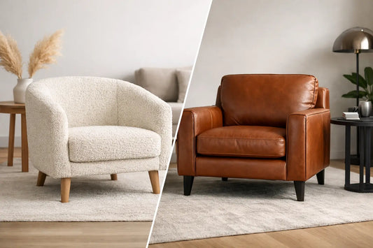Boucle Armchair vs Leather: Which Suits You?