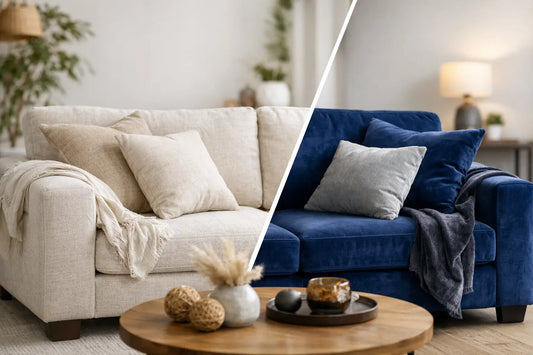 Linen vs Velvet Sofa Upholstery
