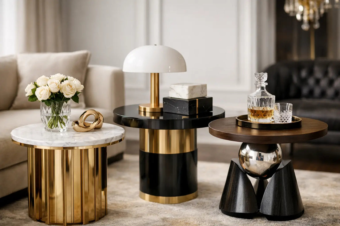12 Best Luxury Side Tables for Elegant Rooms