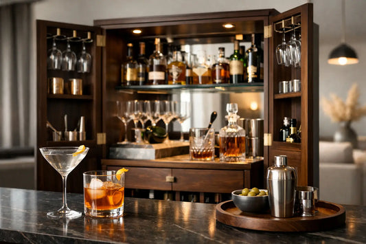 Designer Bar Cabinets for Elevated Entertaining