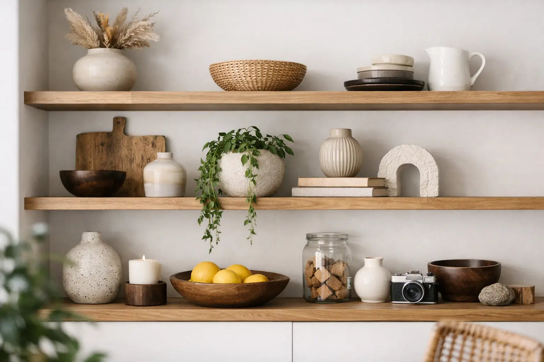 How to Style Open Shelving Beautifully
