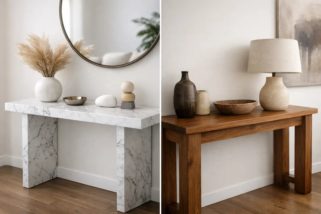 Marble Console Table vs Wood: Which Suits You?