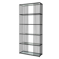 Alto Shelf Unit With Glass Shelves