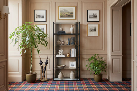 Alto Shelf Unit With Glass Shelves