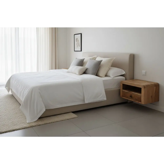 Chunky Oak-ish Floating Bedside