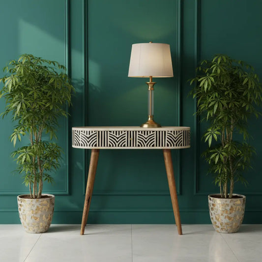 Edessa Bone Inlay Console Table