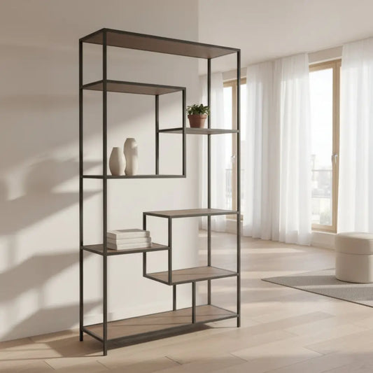 Large Black Multi Shelf Unit