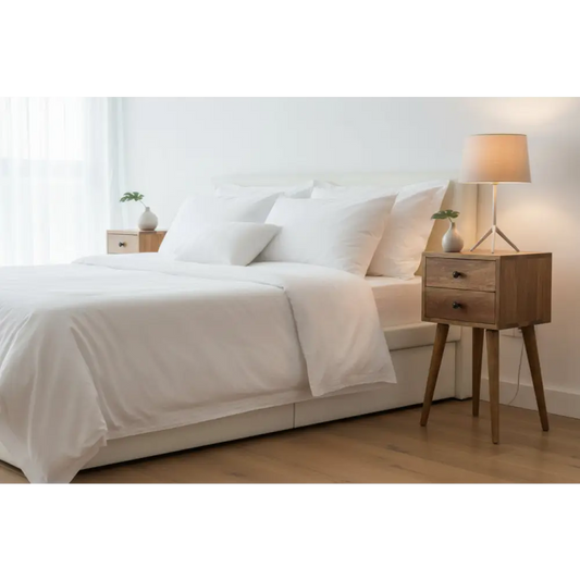 Mini 2 Drawer Oak-ish Bedside