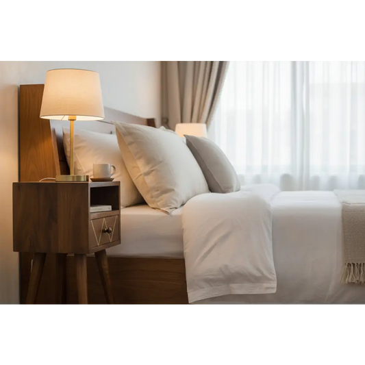 Mini Geo Brass Bedside